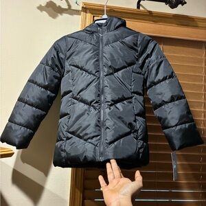 Swiss Tech Kids Black Puffer Coat
